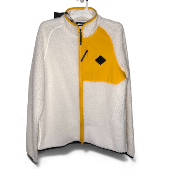 New with tags J Lindeberg fleece jacket. Zeke pile mid layer in Cloud White XL - Picture 2 of 7